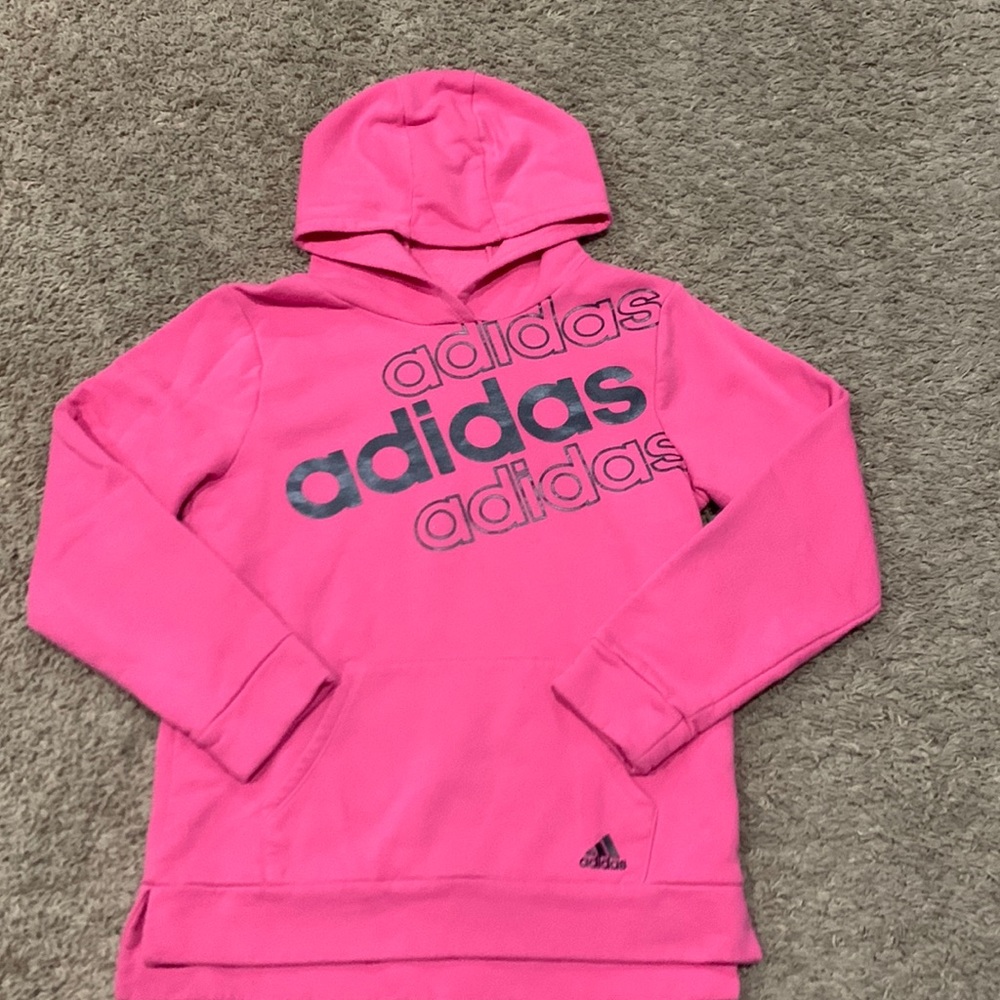 Adidas Girls Hoodie (Size Large)